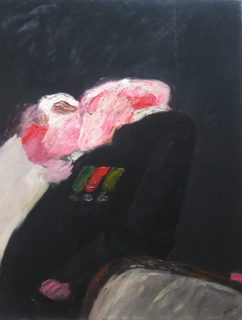 COUPLE 28bis AU VIEILLARD DECORE 1983 100x81