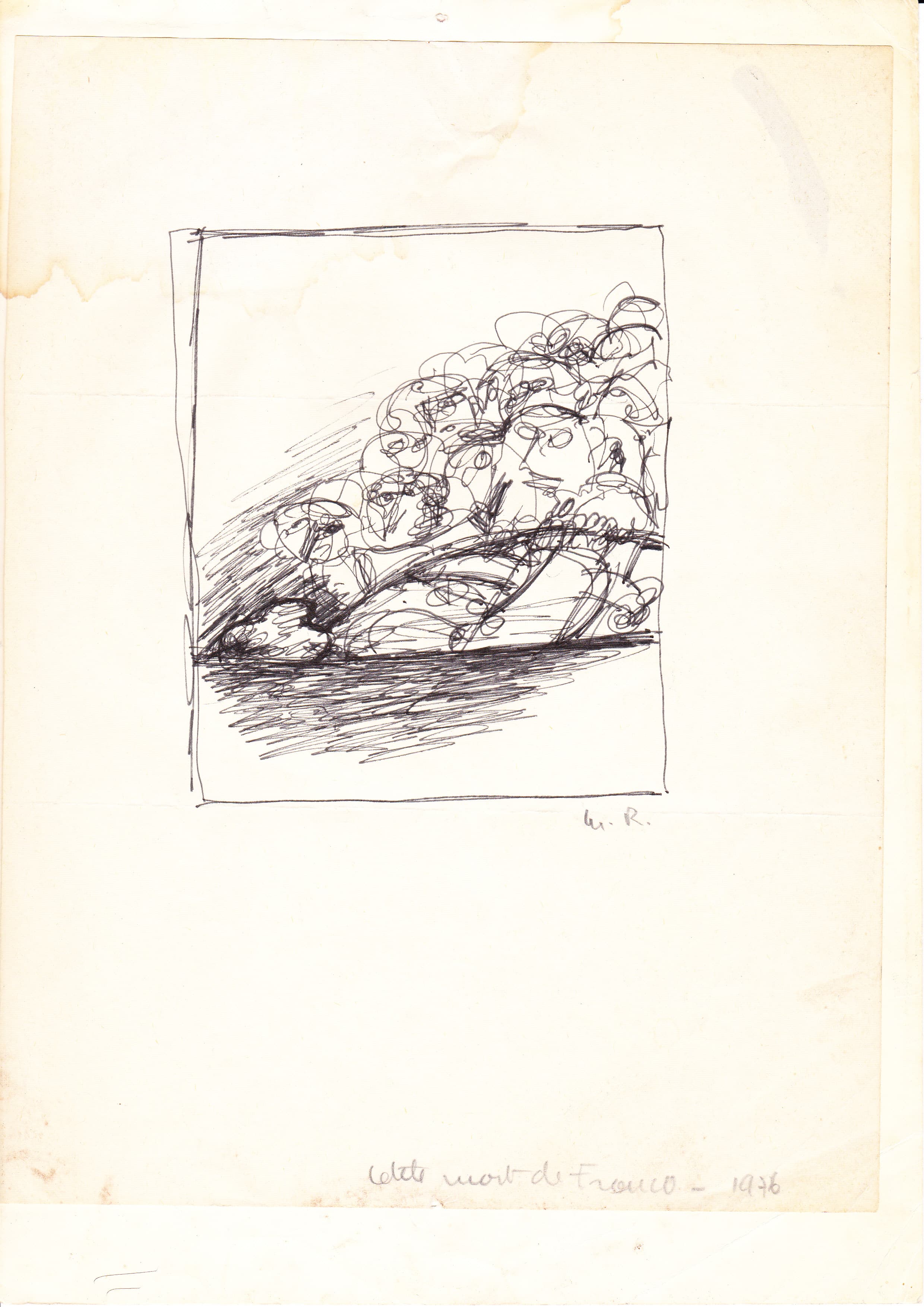 CROQUIS PETITE MORT DE FRANCO 1976