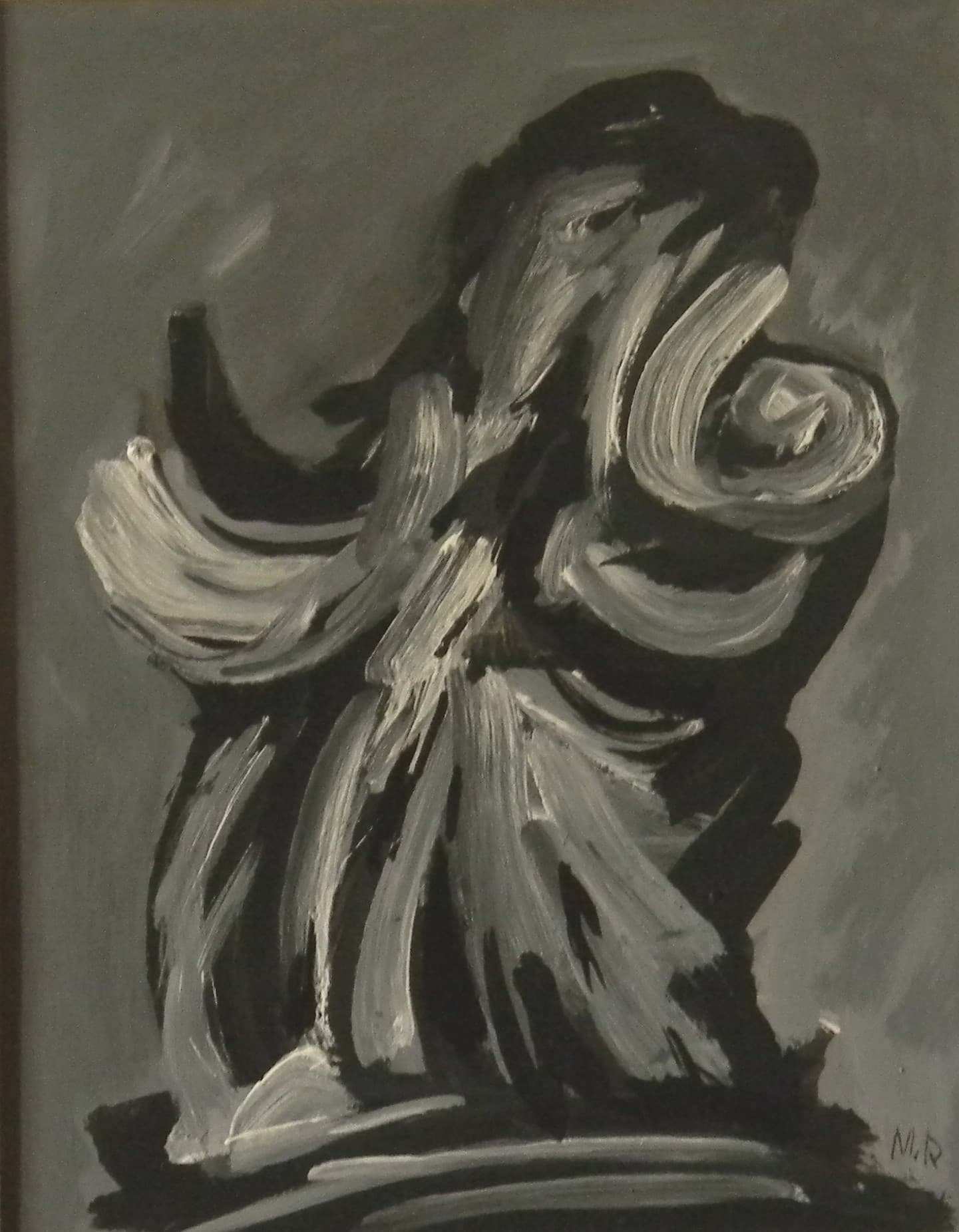 GOUACHE EGLISE 1977