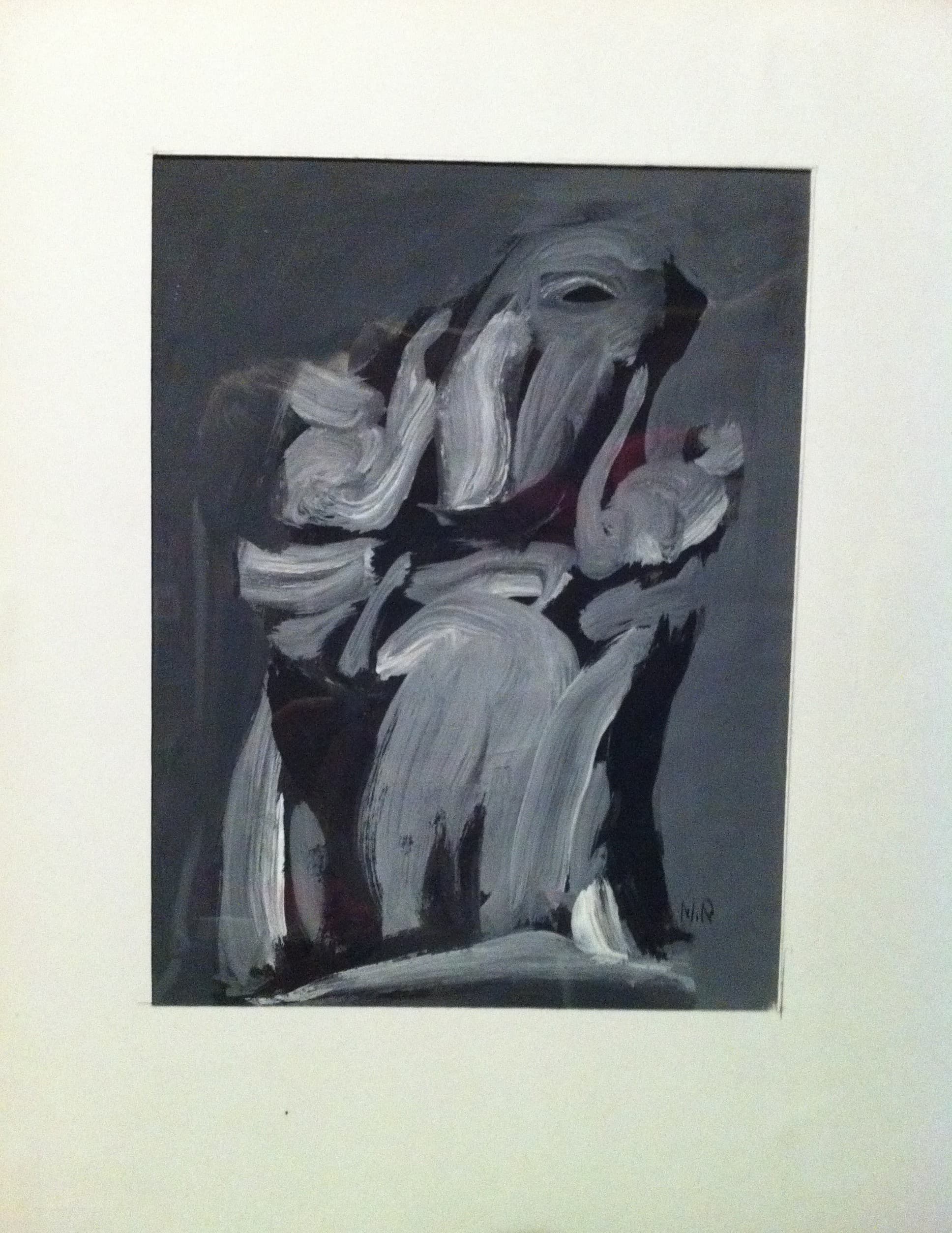 GOUACHE EGLISE 1977