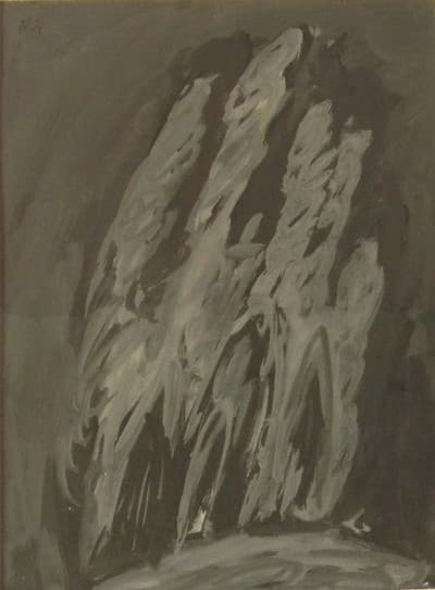 GOUACHE EGLISE 1978