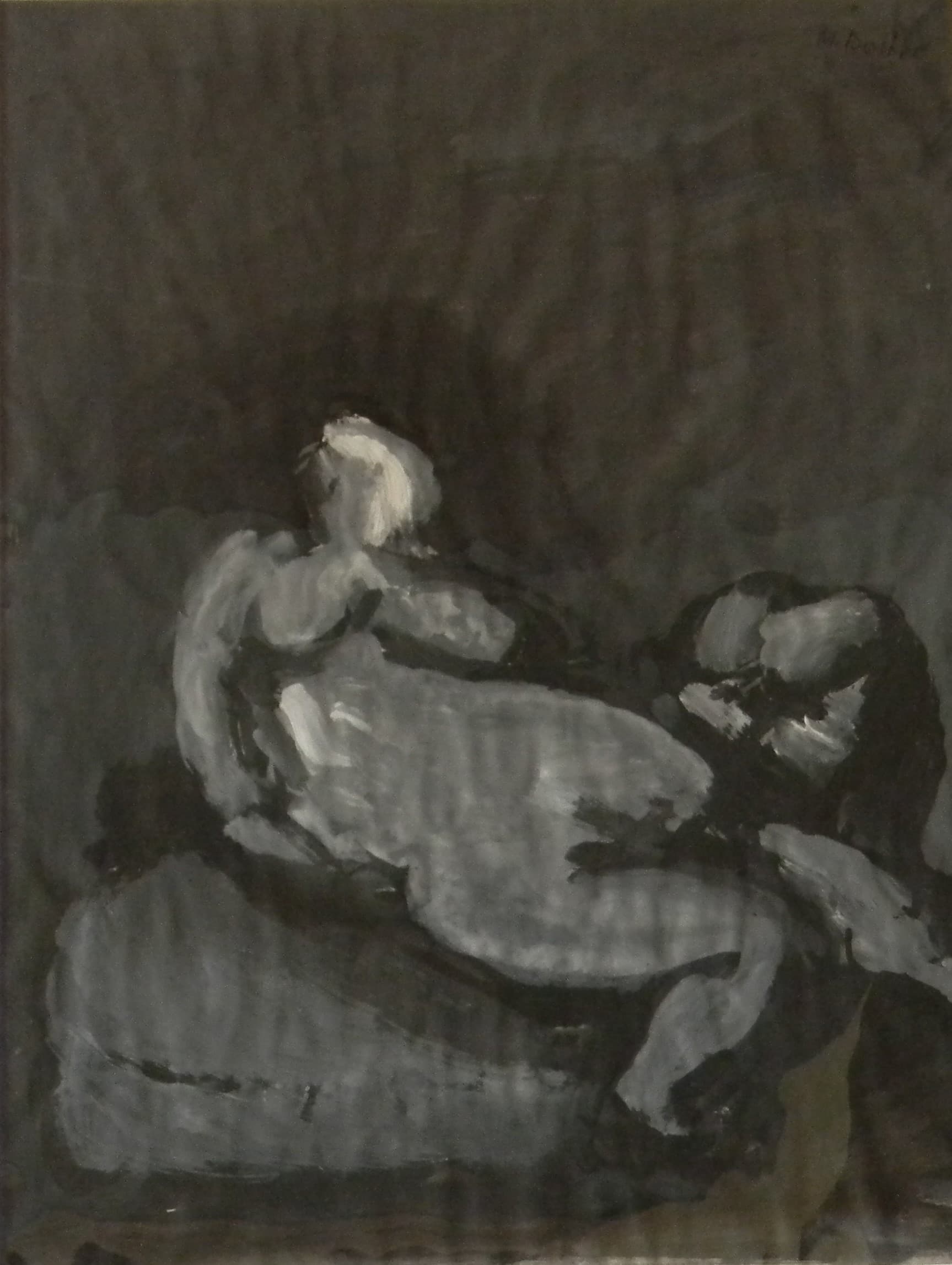 GOUACHE LE SOFA 2 1978