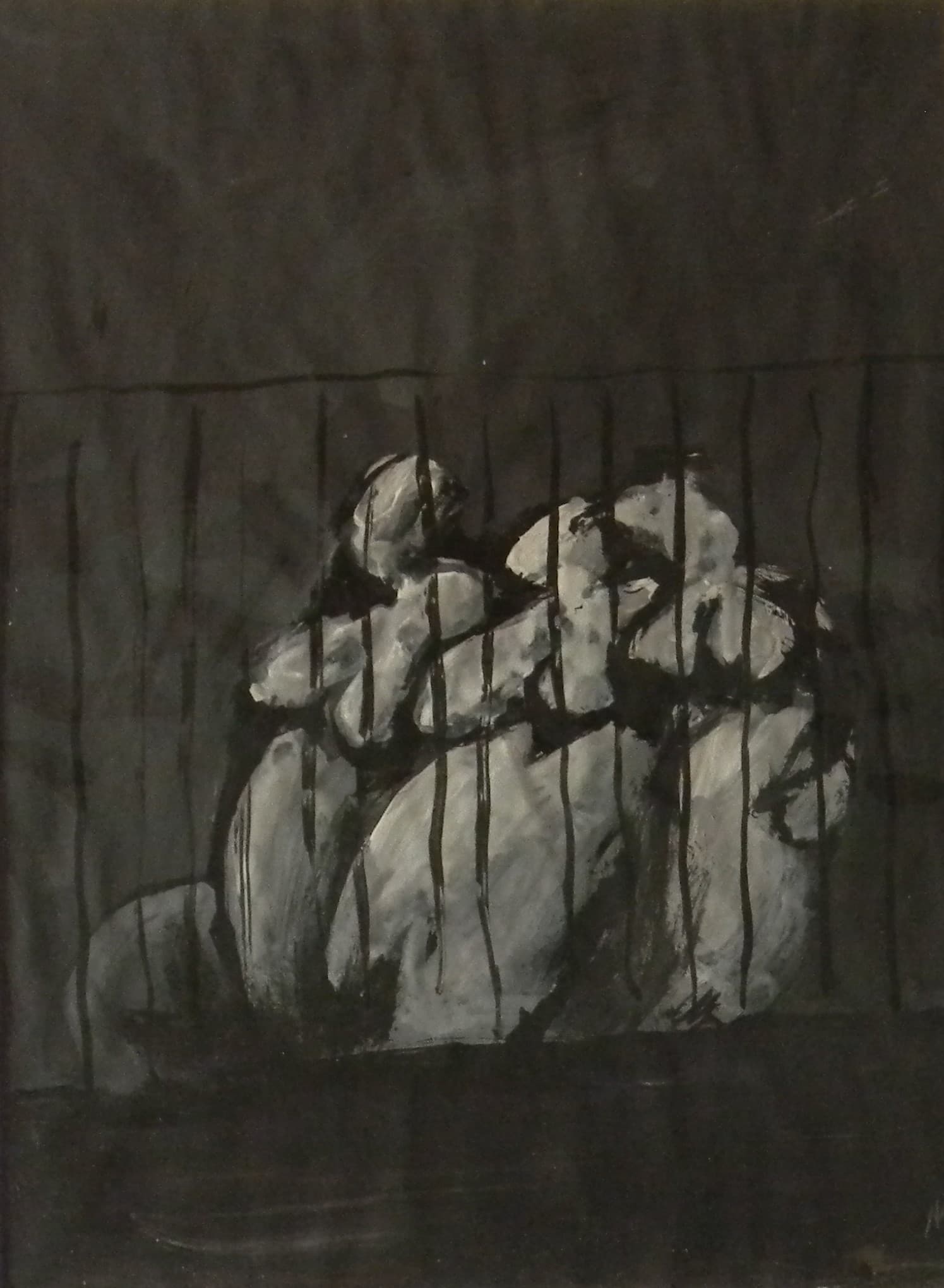 GOUACHE LA GRILLE 3 1978