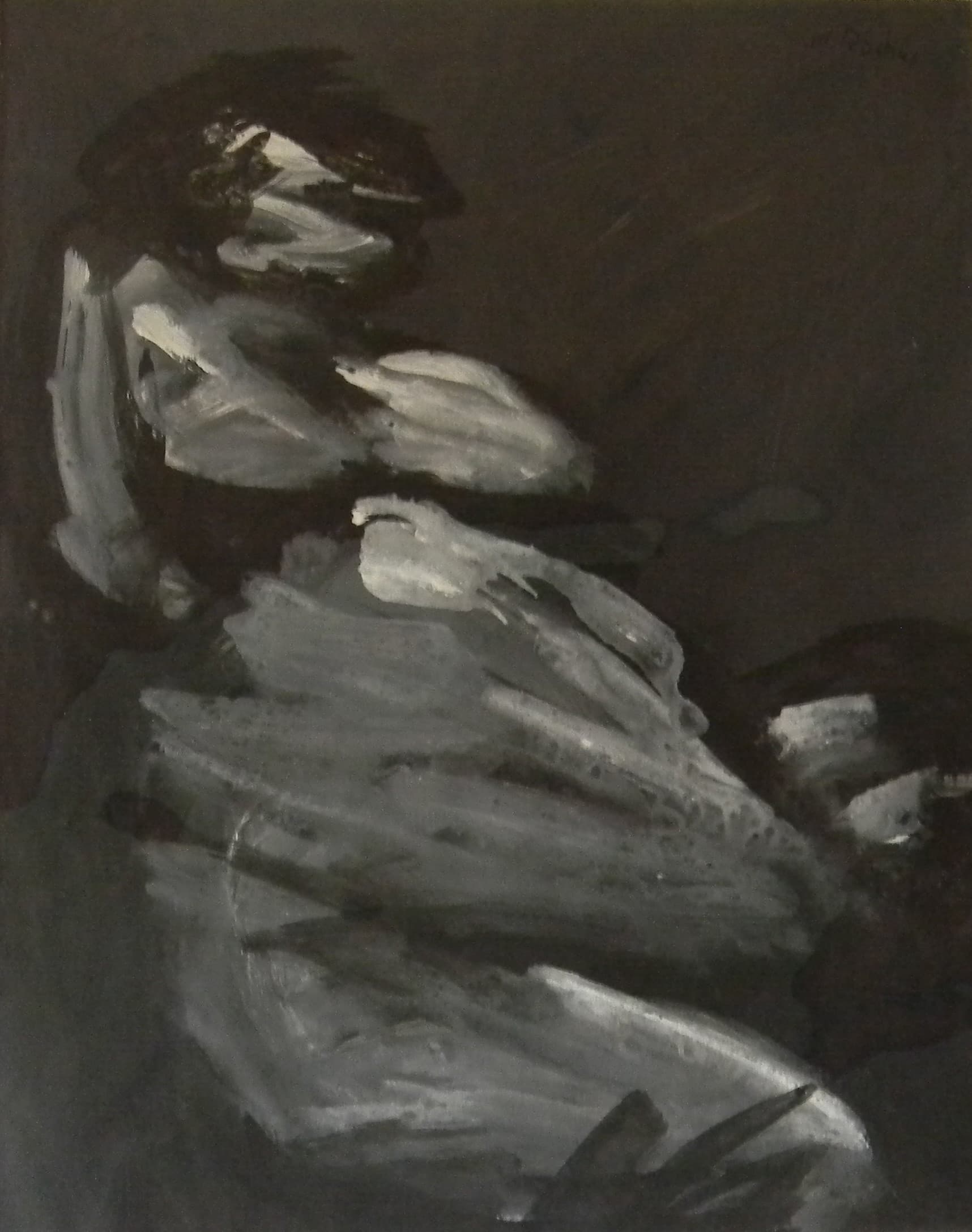 GOUACHE FEMME 1980
