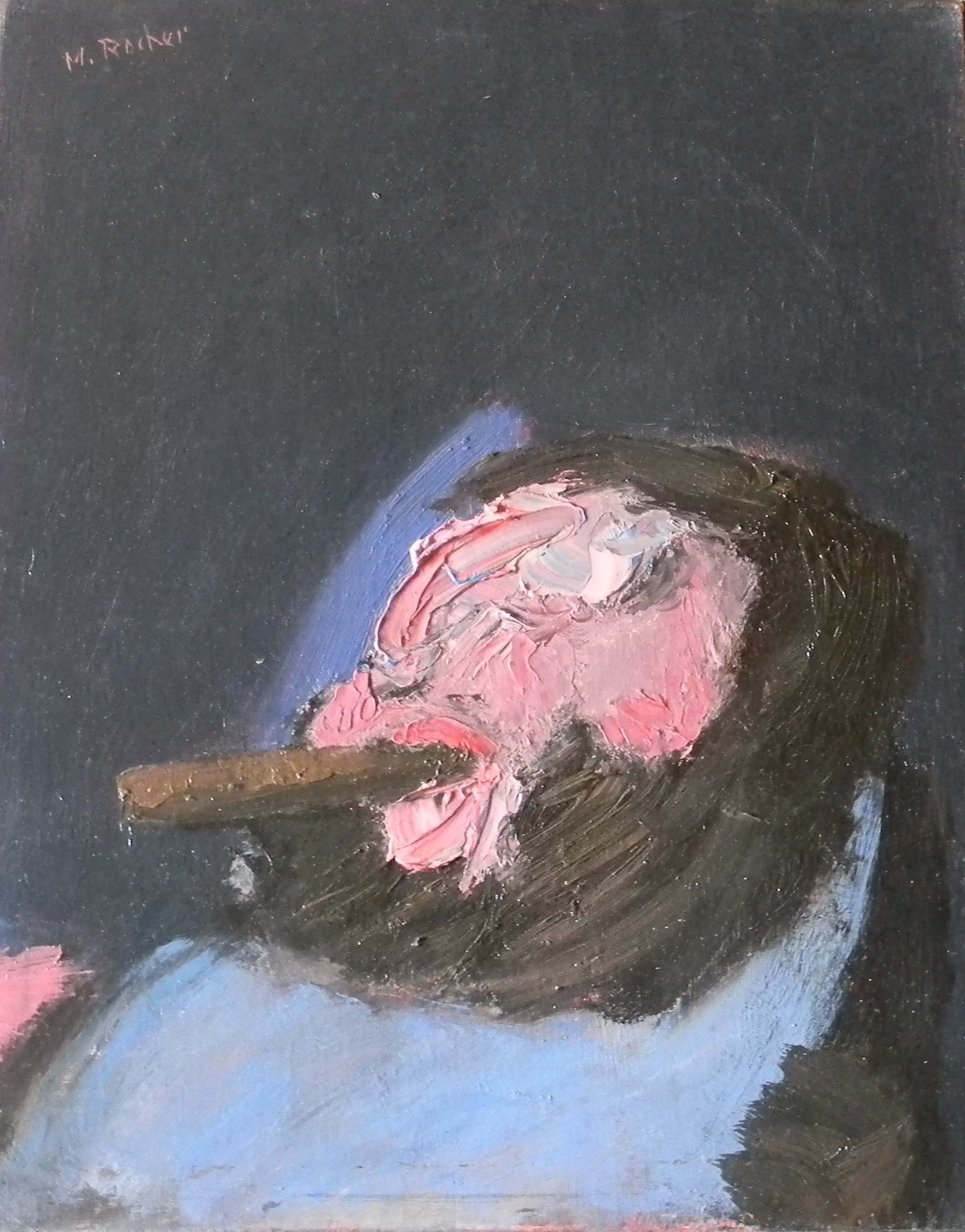 HOMME AU CIGARE 1975 41x33