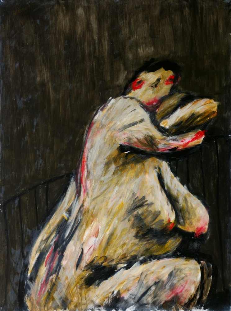 FEMME AU BALCON 1991 130x97