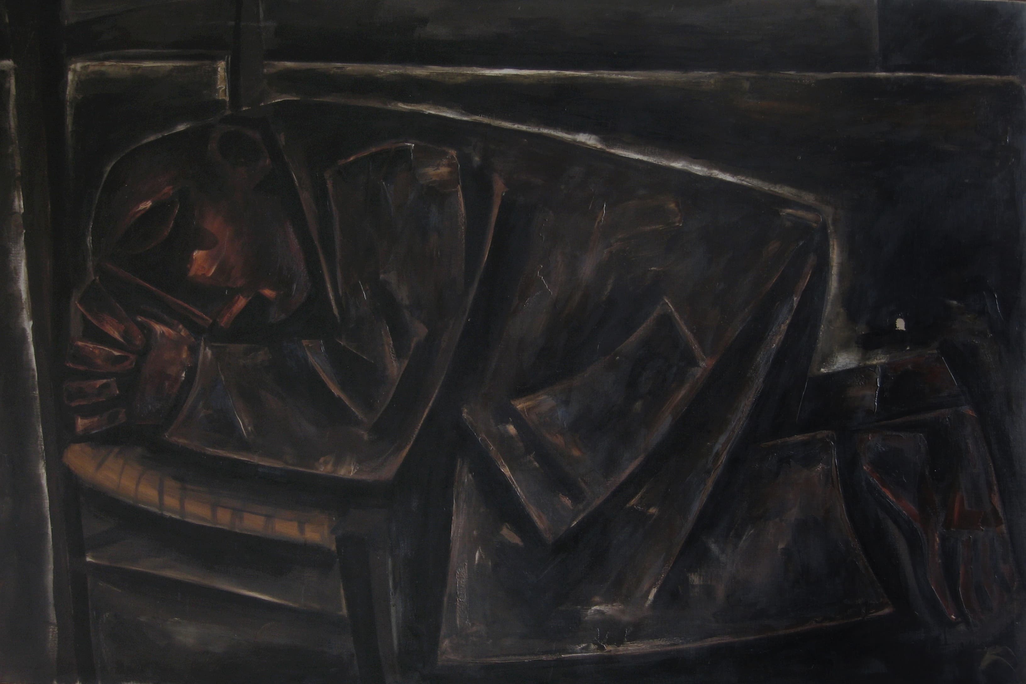 HOMME EN PRIERE 1953 130x195